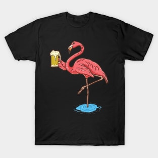 Drunk Flamingo Beer T-Shirt